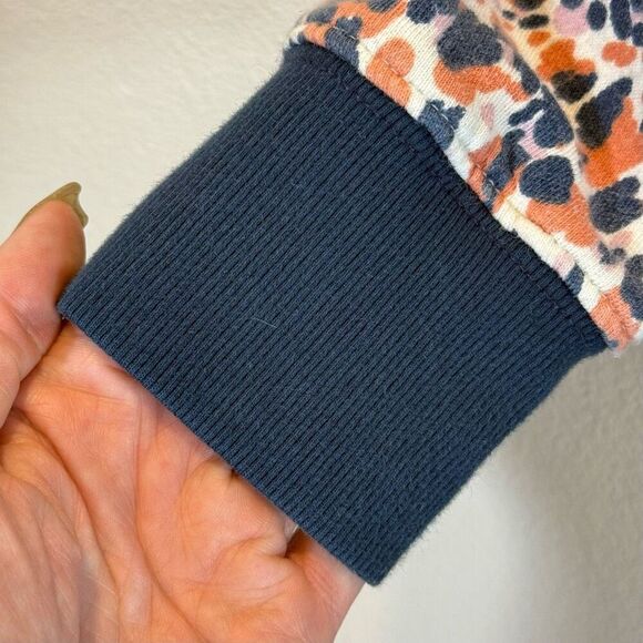 Mother The Square Lightweight Leopard Sweatshirt Woman’s Small - Picture 4 of 11